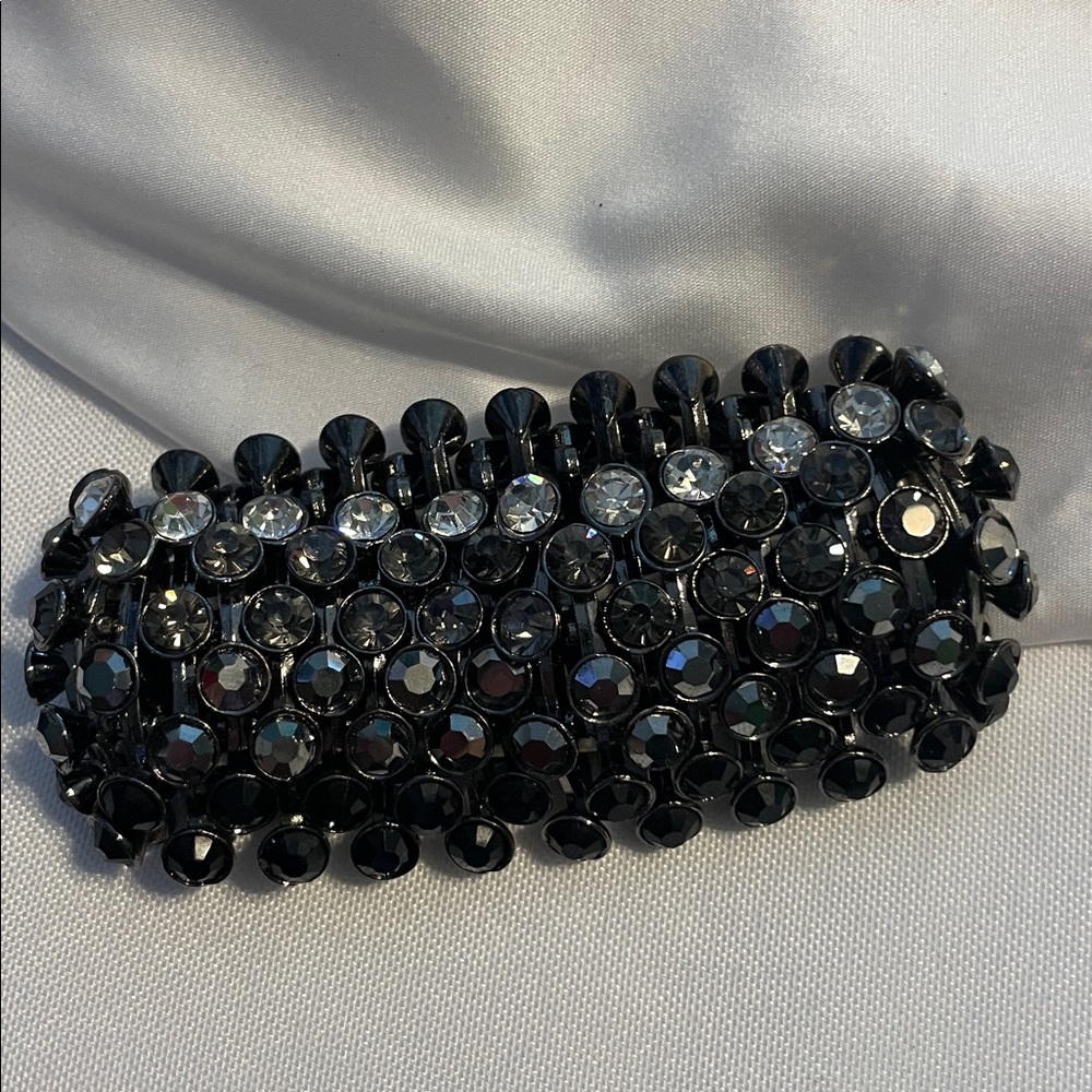 Black Beaded Bracelet from Cache